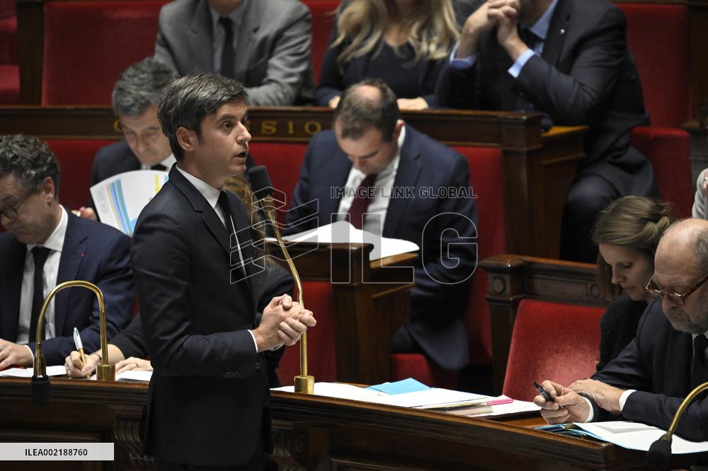 Questions To The Government At National Assembly - Paris