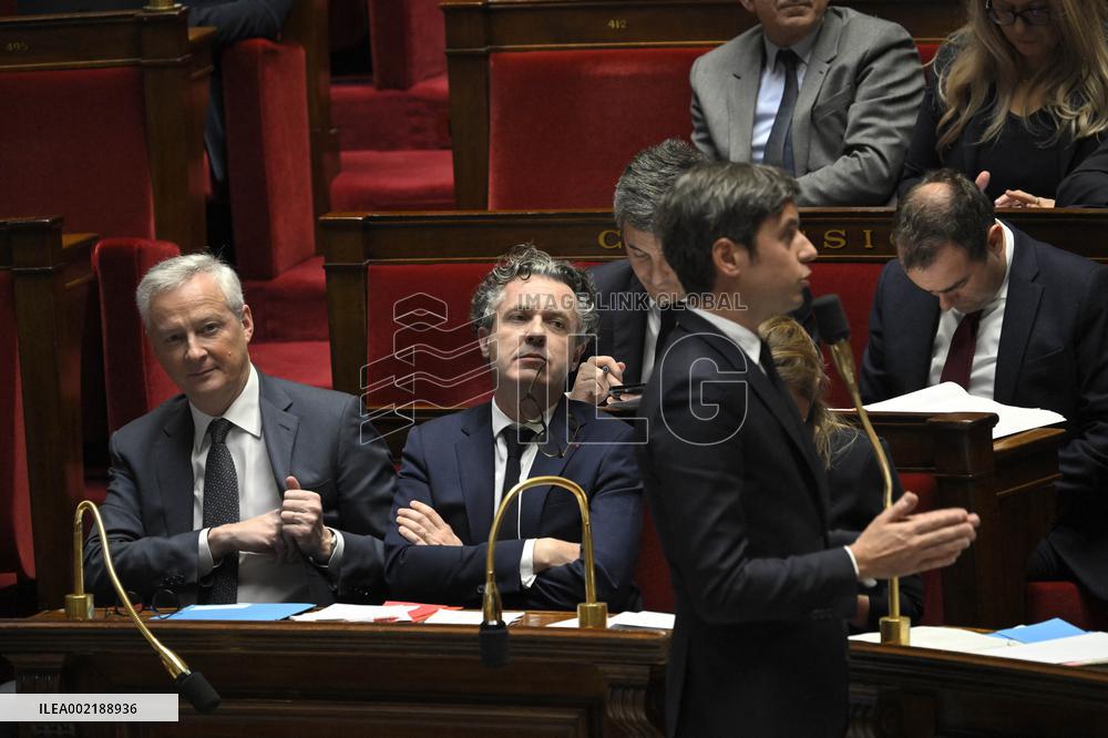 Questions To The Government At National Assembly - Paris