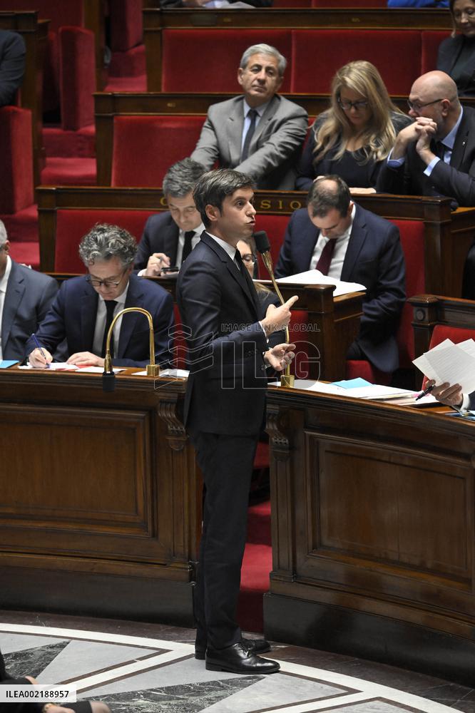 Questions To The Government At National Assembly - Paris