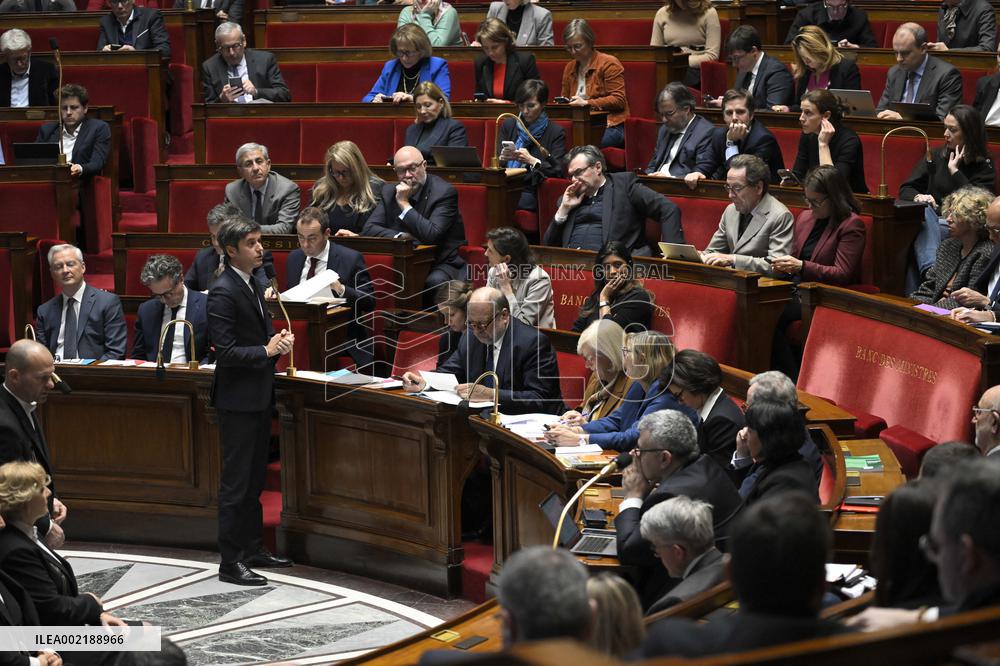 Questions To The Government At National Assembly - Paris