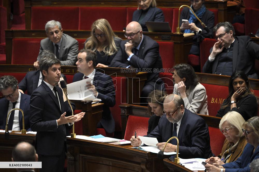 Questions To The Government At National Assembly - Paris