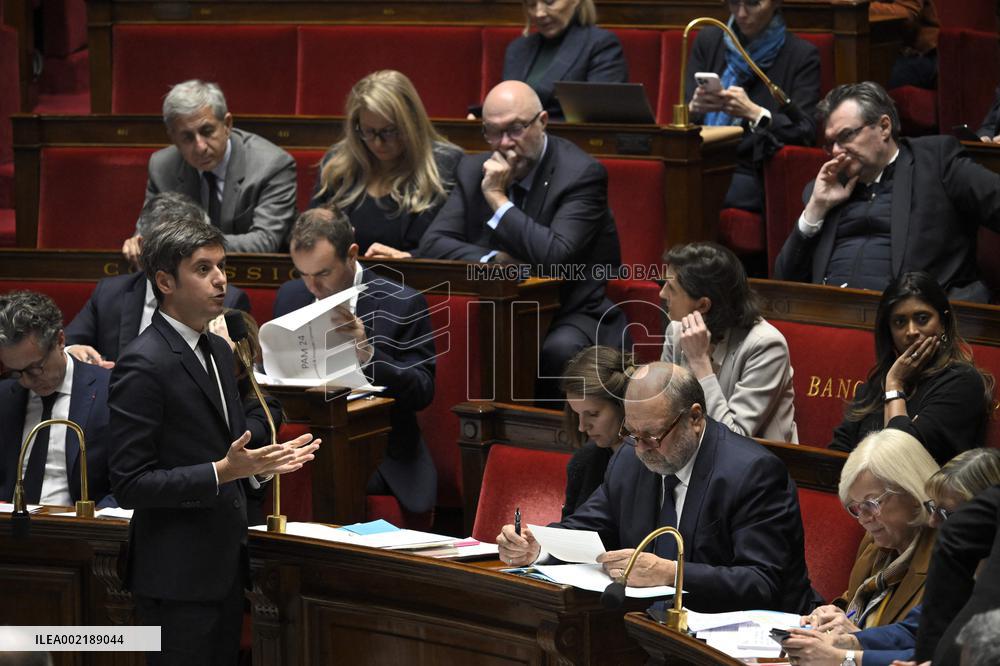 Questions To The Government At National Assembly - Paris