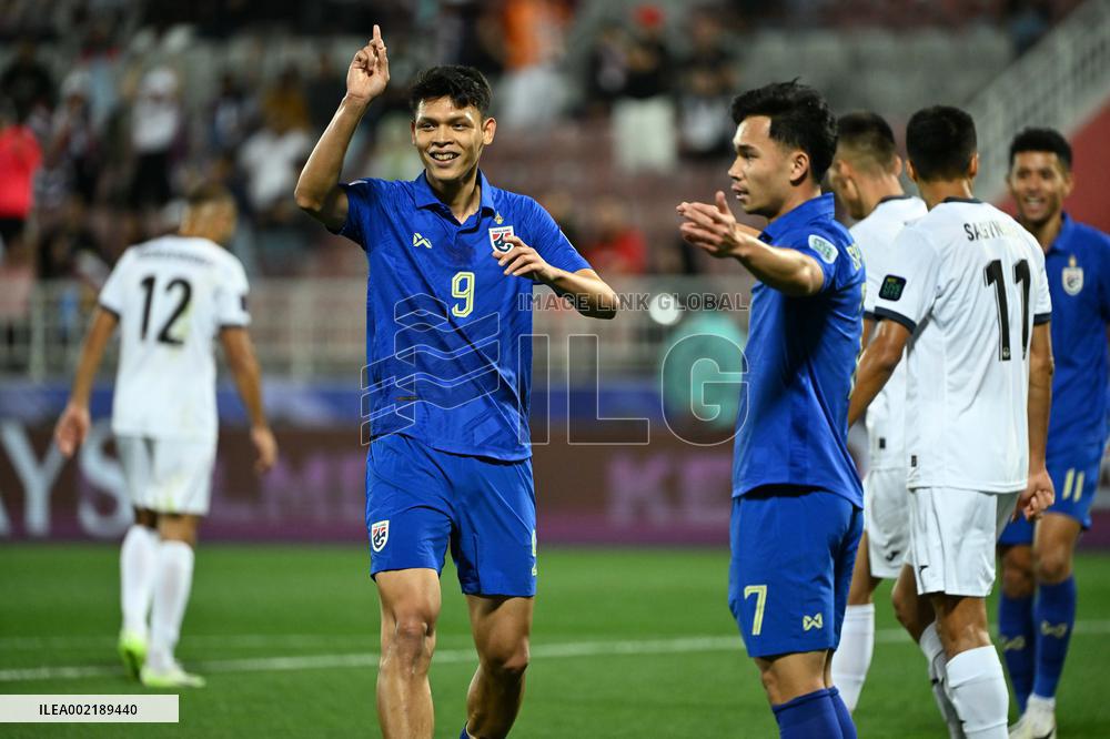 (SP)QATAR-DOHA-FOOTBALL-AFC ASIAN CUP-GROUP F-THA VS KGZ