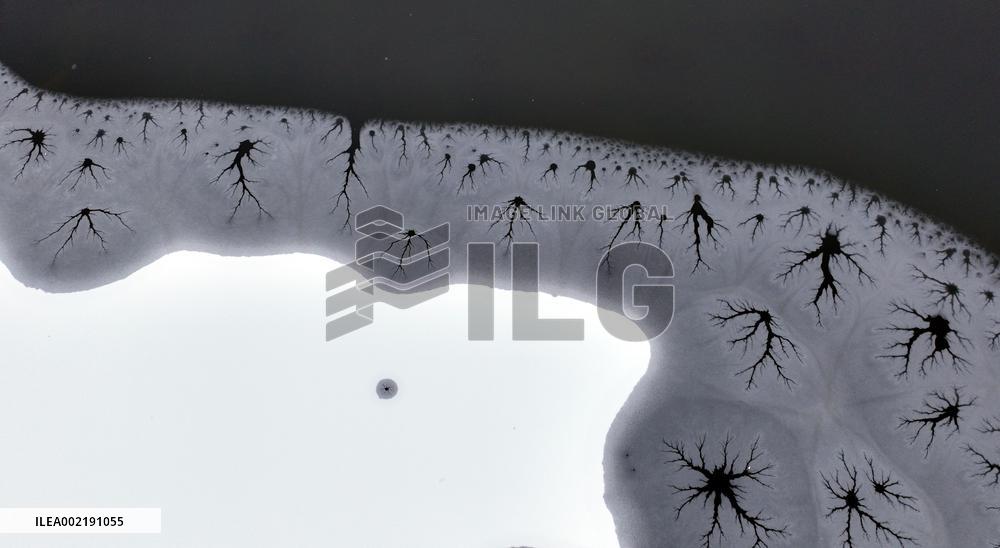 Kuangheng Lake Landscape After Snow