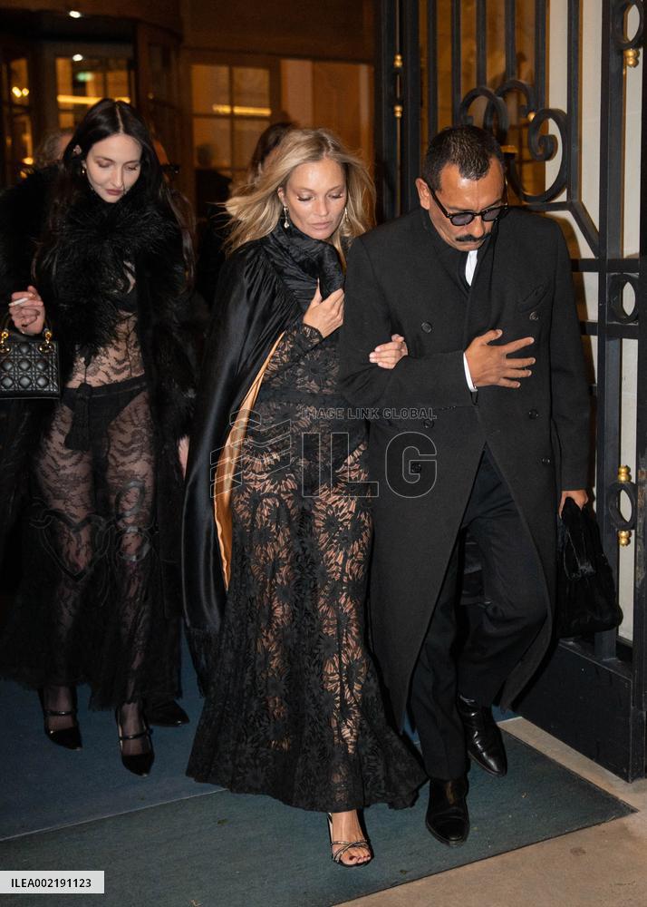 Kate Moss Celebrates 50th Birthday - Paris
