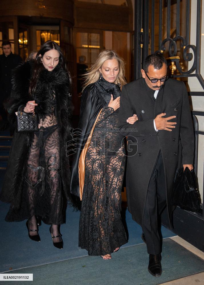 Kate Moss Celebrates 50th Birthday - Paris