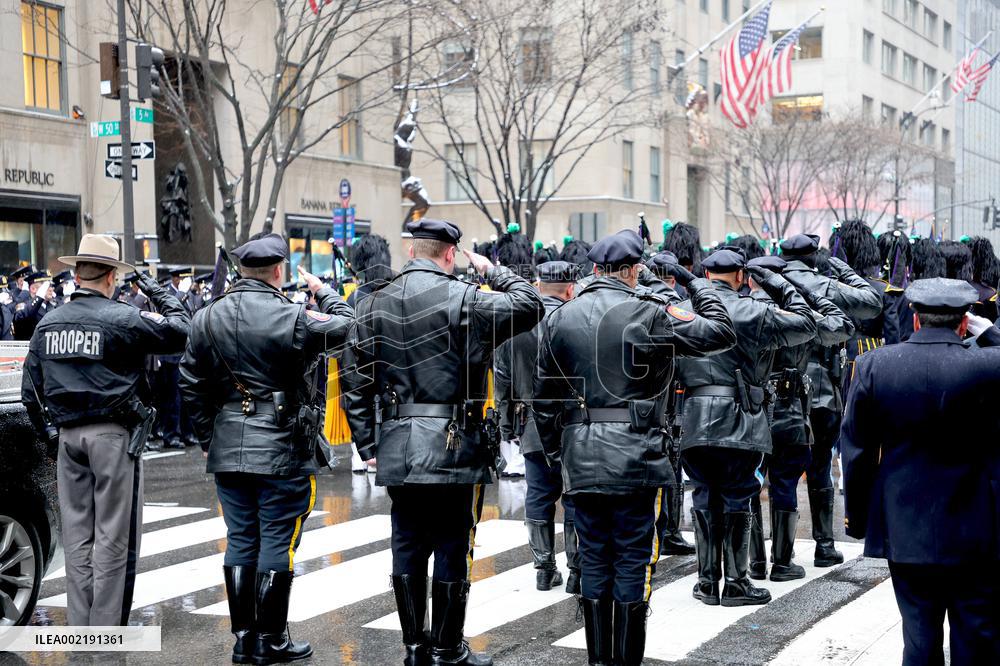 NYPD Chief Joseph Esposito Funeral - NYC
