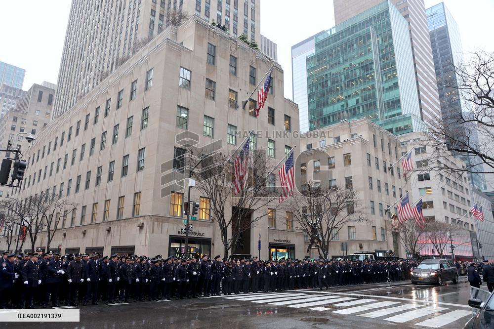 NYPD Chief Joseph Esposito Funeral - NYC