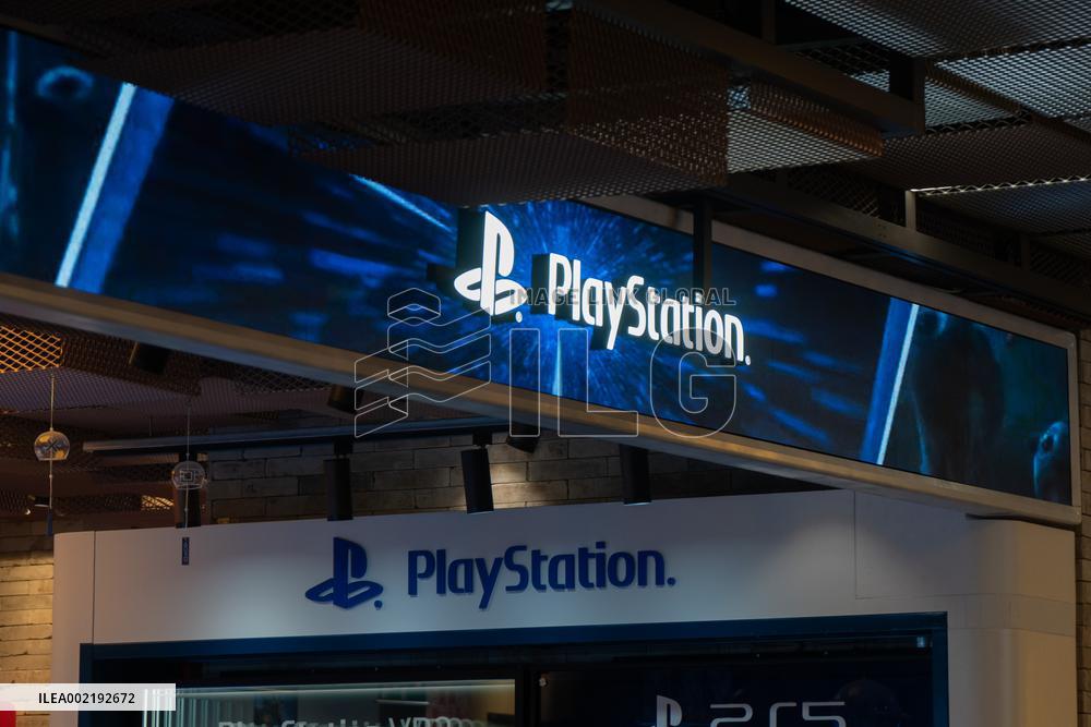 A SONY PlayStationPS Game Console Store in Shanghai