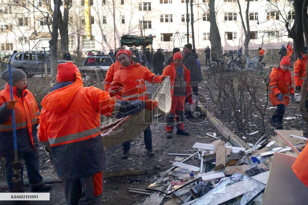 Russians attack Odesa with drones at night