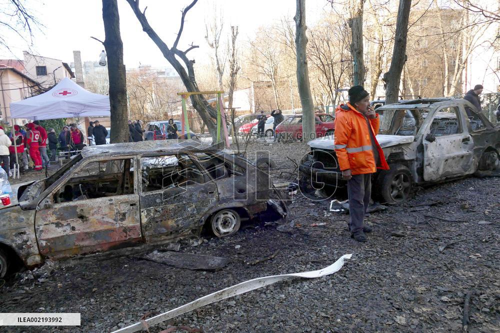 Russians attack Odesa with drones at night
