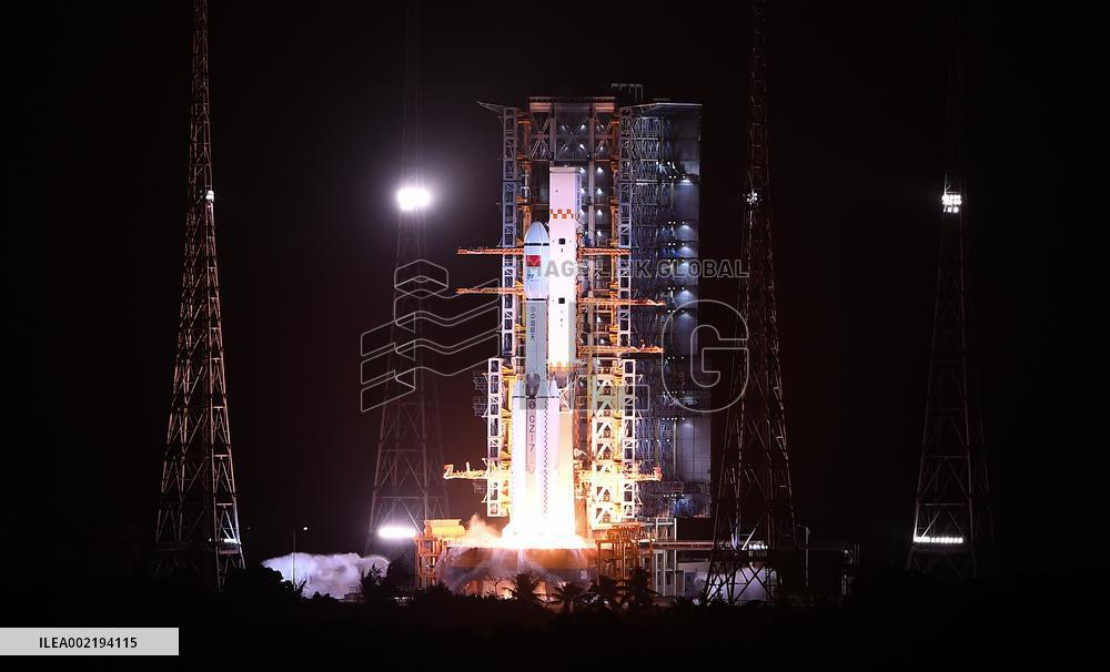 (EyesOnSci)CHINA-HAINAN-WENCHANG-TIANZHOU-7-CARGO SPACECRAFT-LAUNCH (CN)