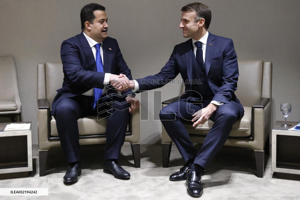 Macron At World Economic Forum - Davos