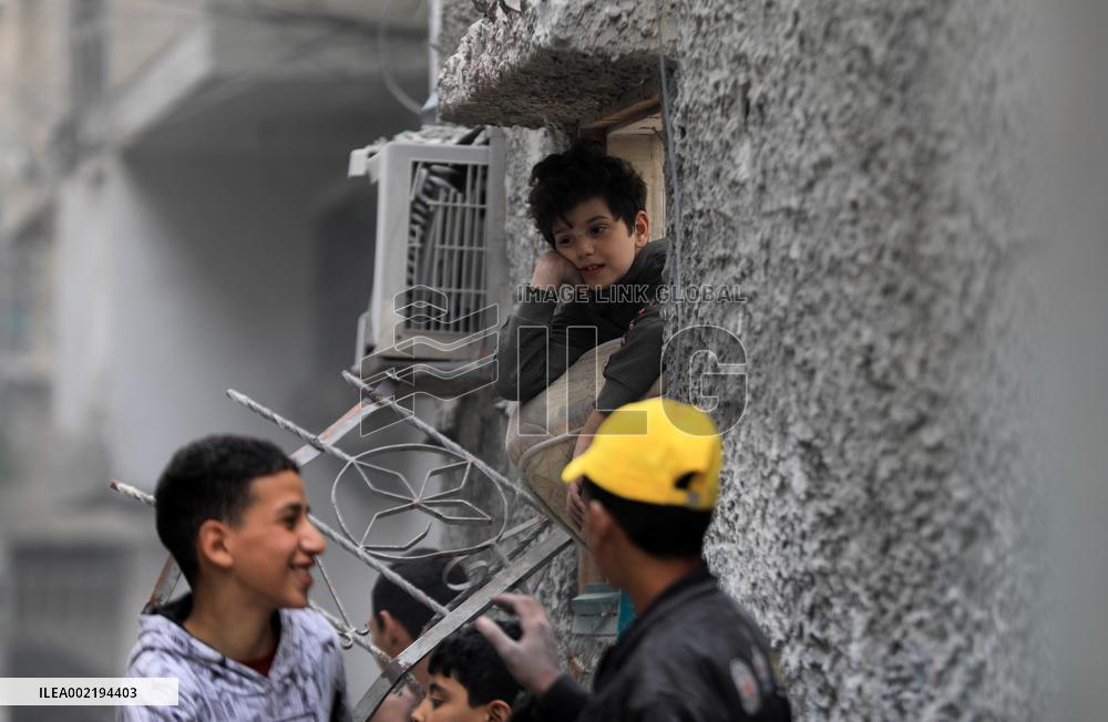 MIDEAST-GAZA-RAFAH-ISRAEL-AIRSTRIKE-AFTERMATH