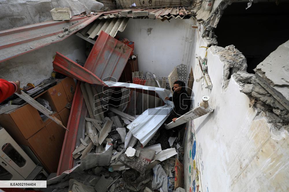 MIDEAST-GAZA-RAFAH-ISRAEL-AIRSTRIKE-AFTERMATH