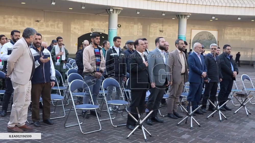 Monumental structure unveiled in Iran's capital to commemorate Palestinians killed in Gaza