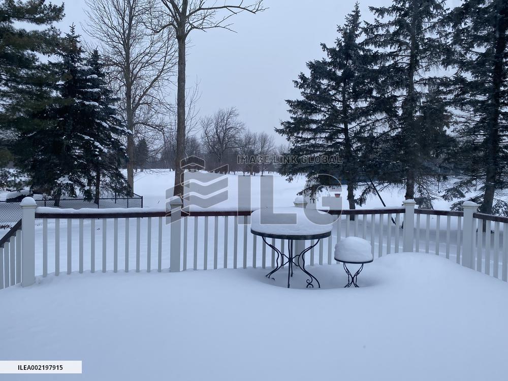 U.S.-NEW YORK-ERIE COUNTY-SNOW