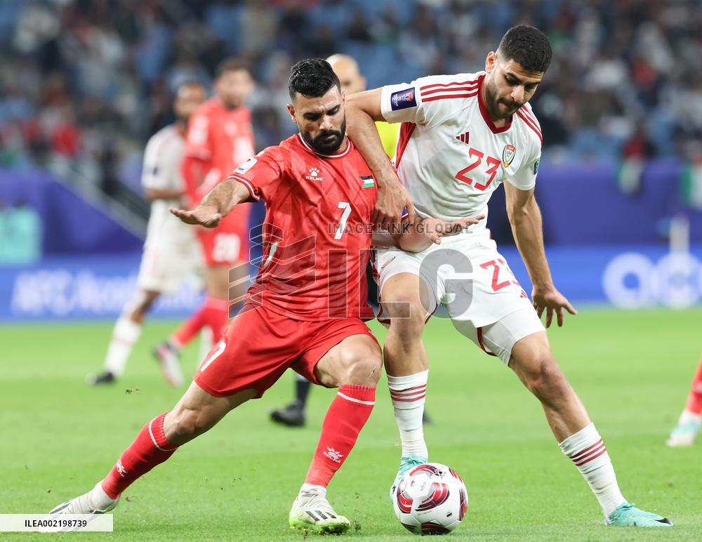 (SP)QATAR-DOHA-FOOTBALL-AFC ASIAN CUP-GROUP C-PALESTINE VS UNITED ARAB EMIRATES