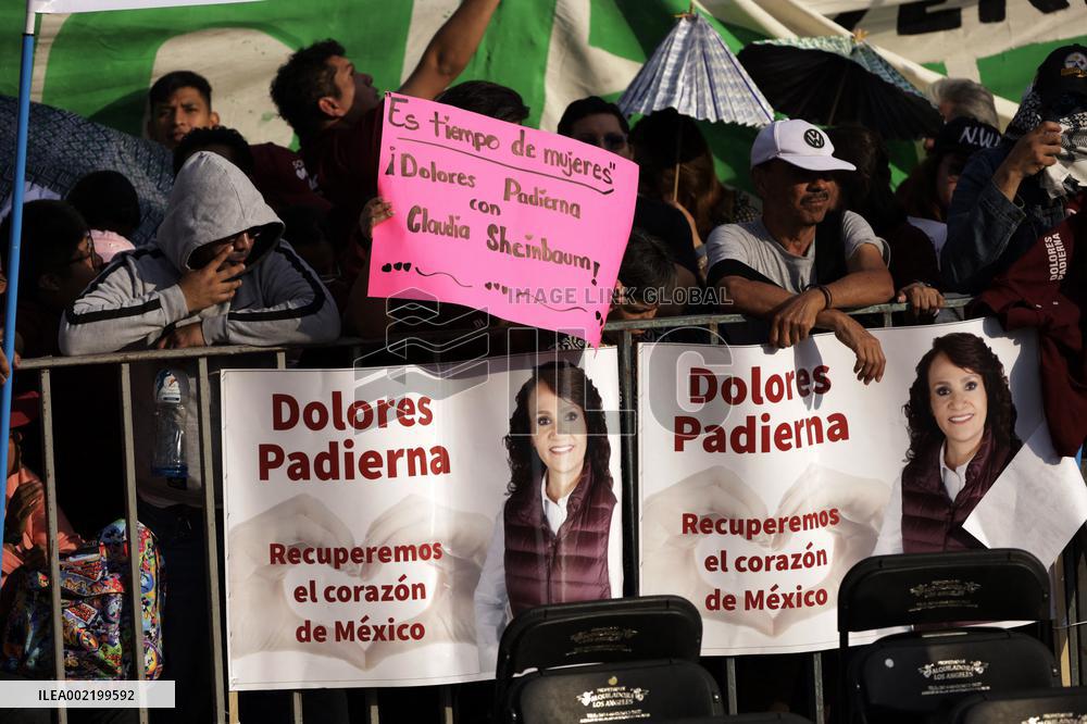Presidential Candidate Claudia Sheinbaum in Closing Pre Campaign Rally - Mexico