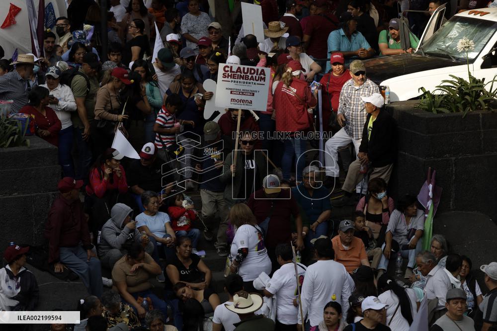 Presidential Candidate Claudia Sheinbaum in Closing Pre Campaign Rally - Mexico