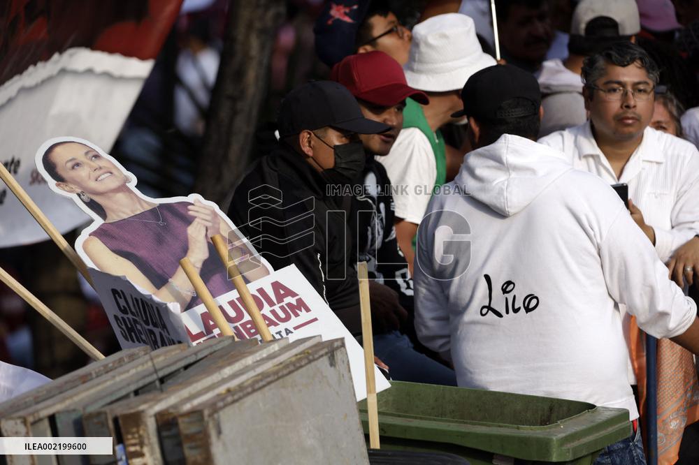 Presidential Candidate Claudia Sheinbaum in Closing Pre Campaign Rally - Mexico