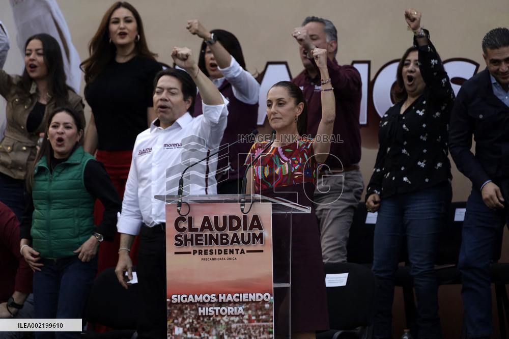 Presidential Candidate Claudia Sheinbaum in Closing Pre Campaign Rally - Mexico