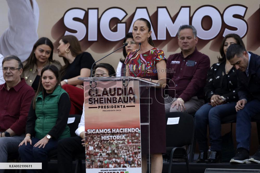Presidential Candidate Claudia Sheinbaum in Closing Pre Campaign Rally - Mexico