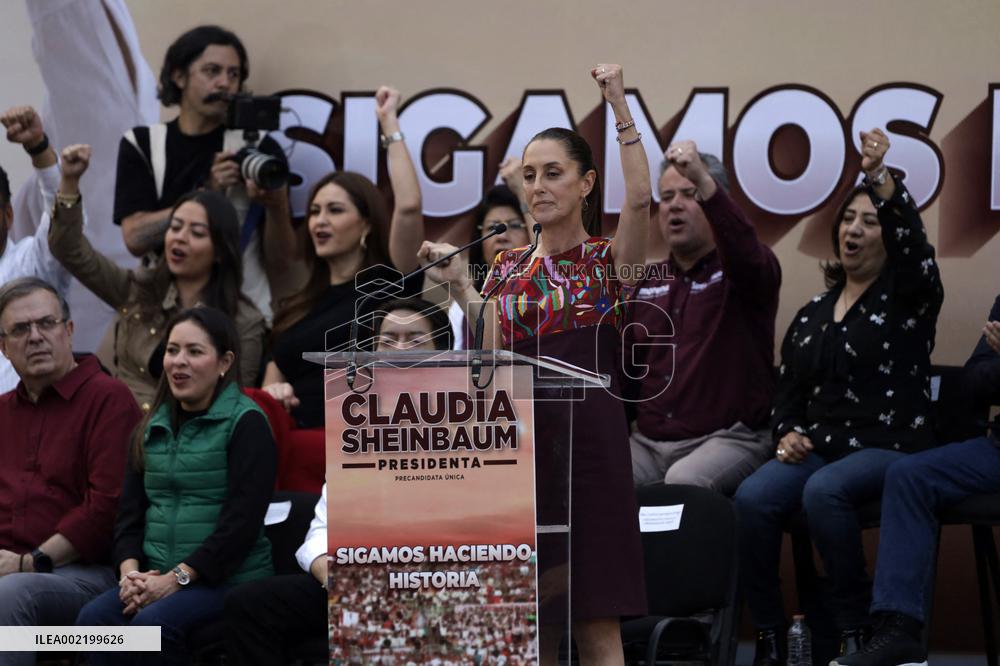 Presidential Candidate Claudia Sheinbaum in Closing Pre Campaign Rally - Mexico