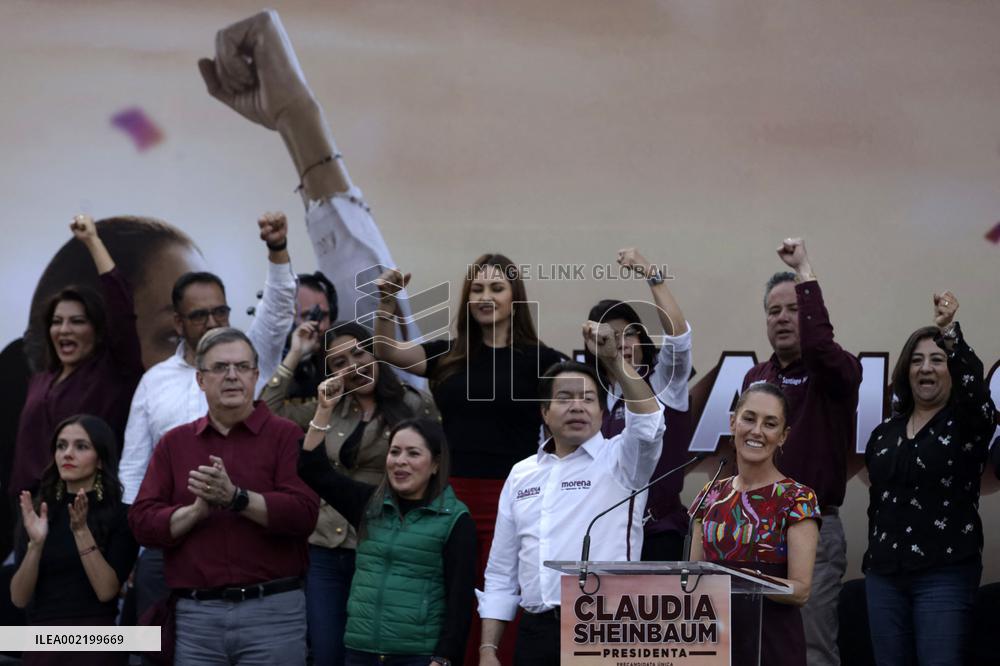 Presidential Candidate Claudia Sheinbaum in Closing Pre Campaign Rally - Mexico