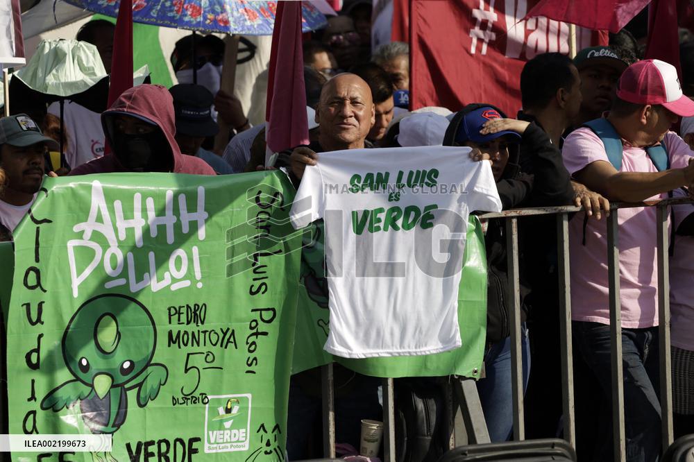 Presidential Candidate Claudia Sheinbaum in Closing Pre Campaign Rally - Mexico