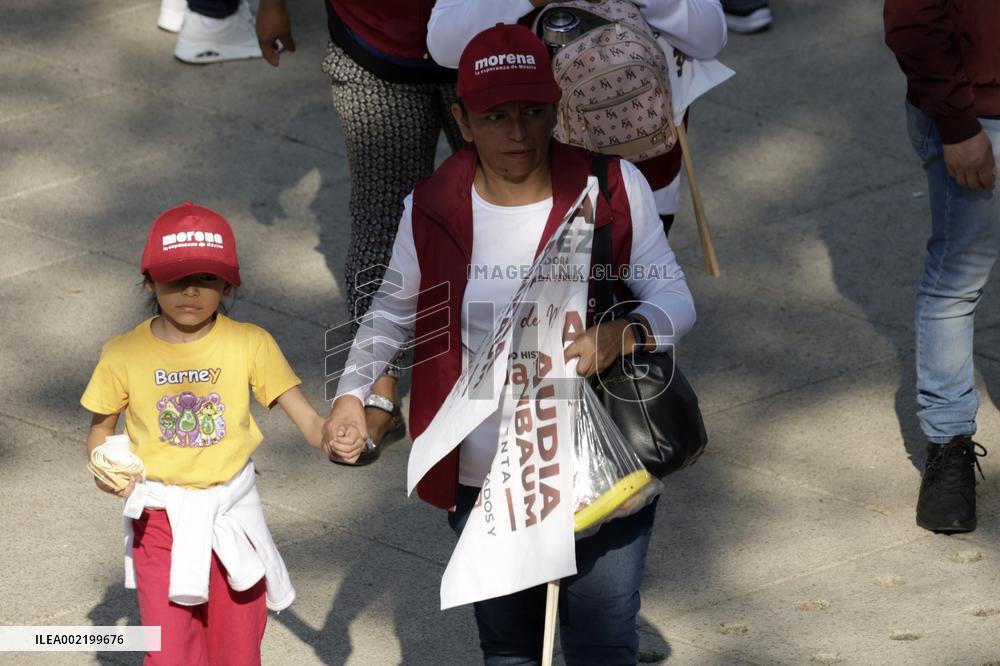 Presidential Candidate Claudia Sheinbaum in Closing Pre Campaign Rally - Mexico