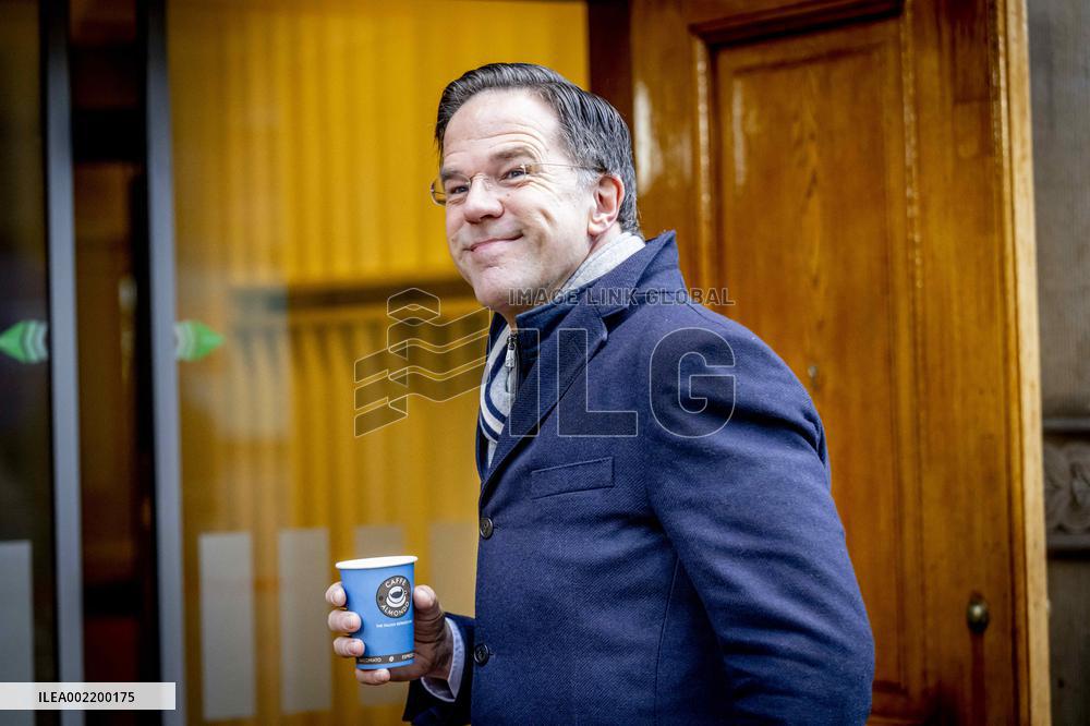 Mark Rutte Prior To The Weekly Cabinet Meeting - The Hague