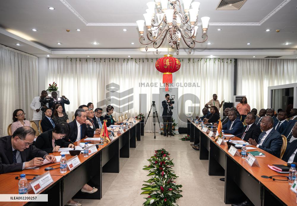 COTE D'IVOIRE-ABIDJAN-FM-CHINA-WANG YI-TALKS