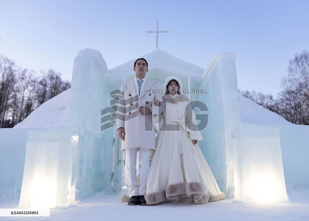 Northern Japan chapel made of ice