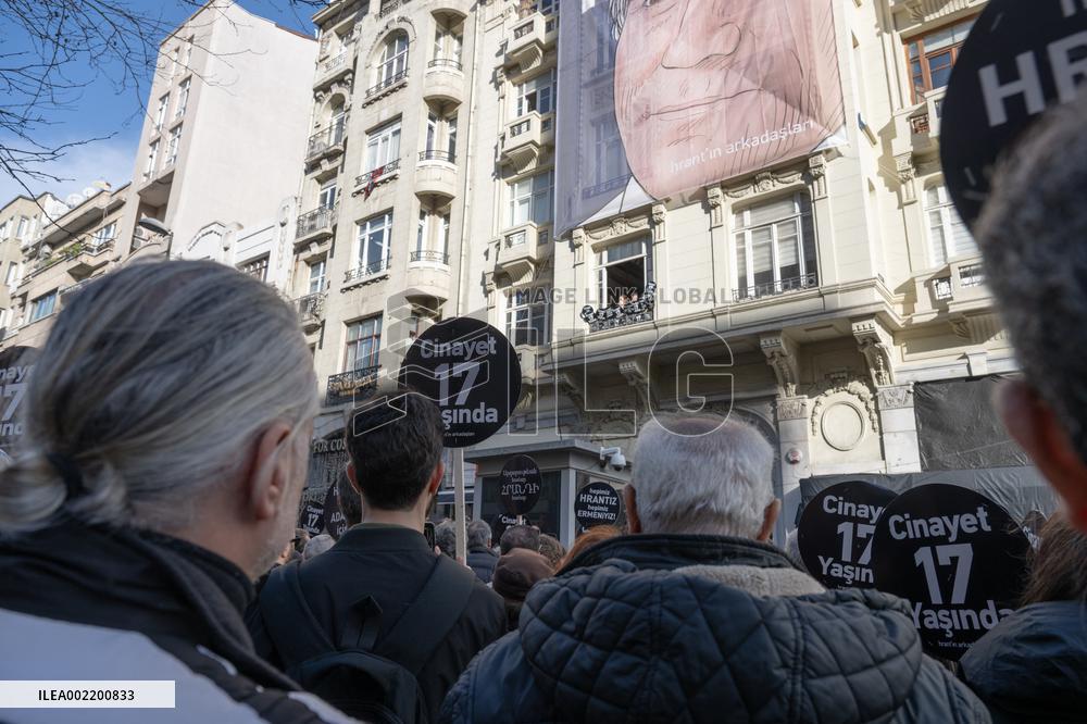 17th anniversary of Armenian Journalist Hrant Dink assassination - Turkey