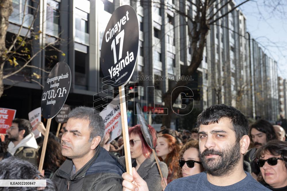17th anniversary of Armenian Journalist Hrant Dink assassination - Turkey