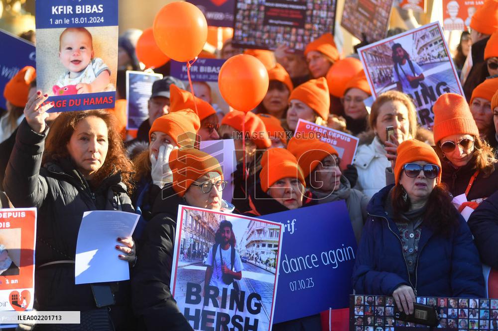CRIF rally in support of Hamas hostages - Paris