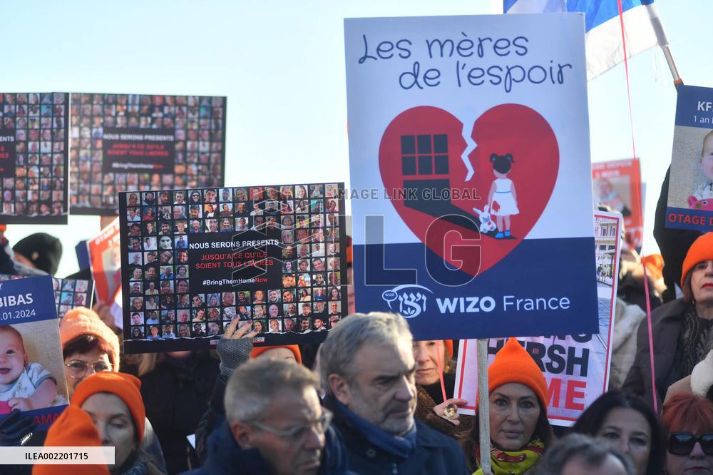 CRIF rally in support of Hamas hostages - Paris