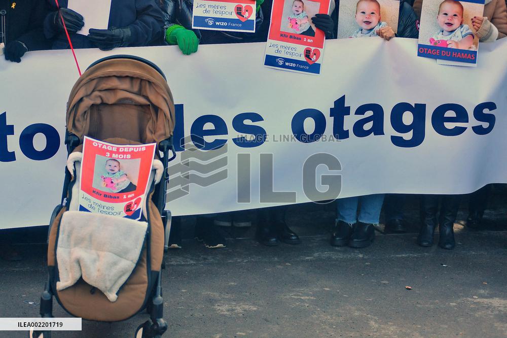 CRIF rally in support of Hamas hostages - Paris
