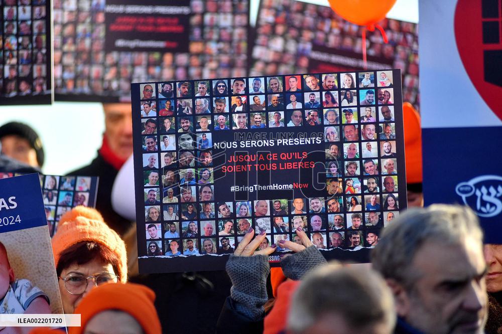 CRIF rally in support of Hamas hostages - Paris