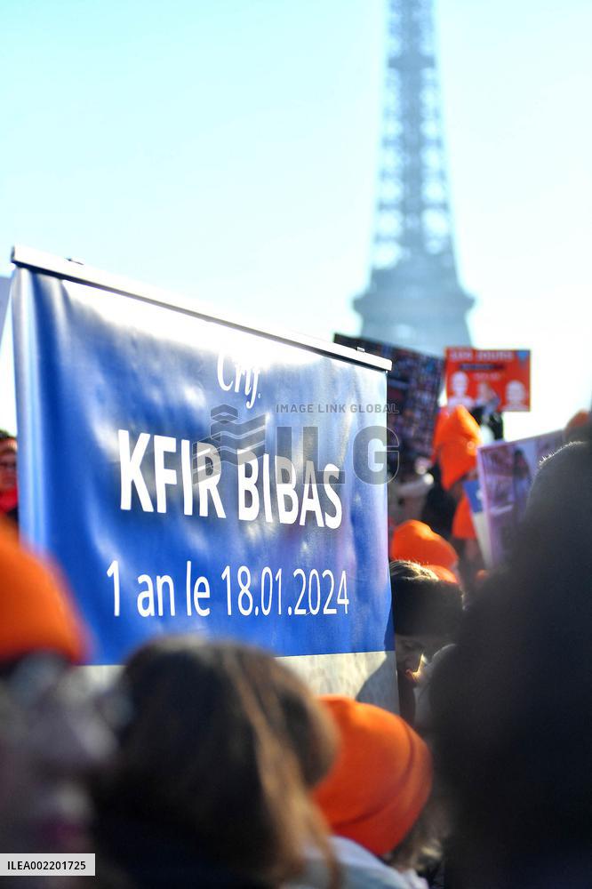 CRIF rally in support of Hamas hostages - Paris