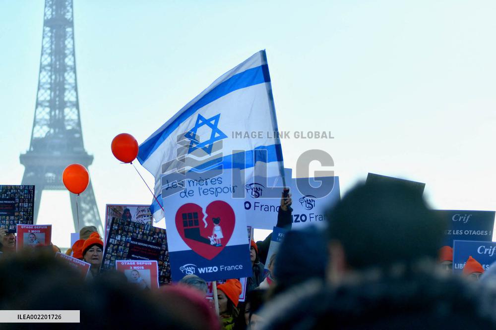 CRIF rally in support of Hamas hostages - Paris