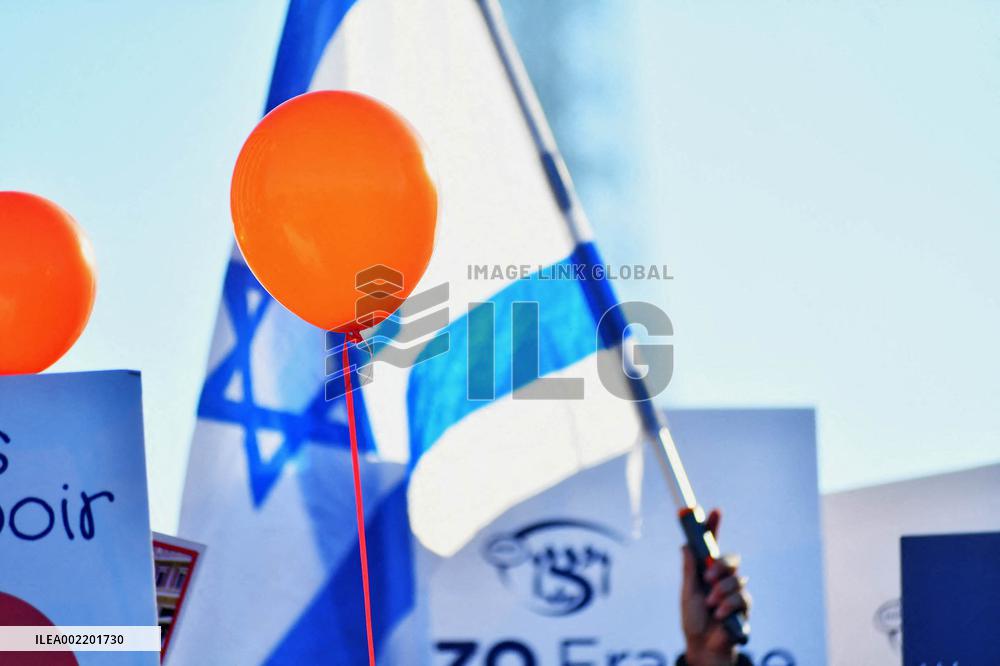 CRIF rally in support of Hamas hostages - Paris