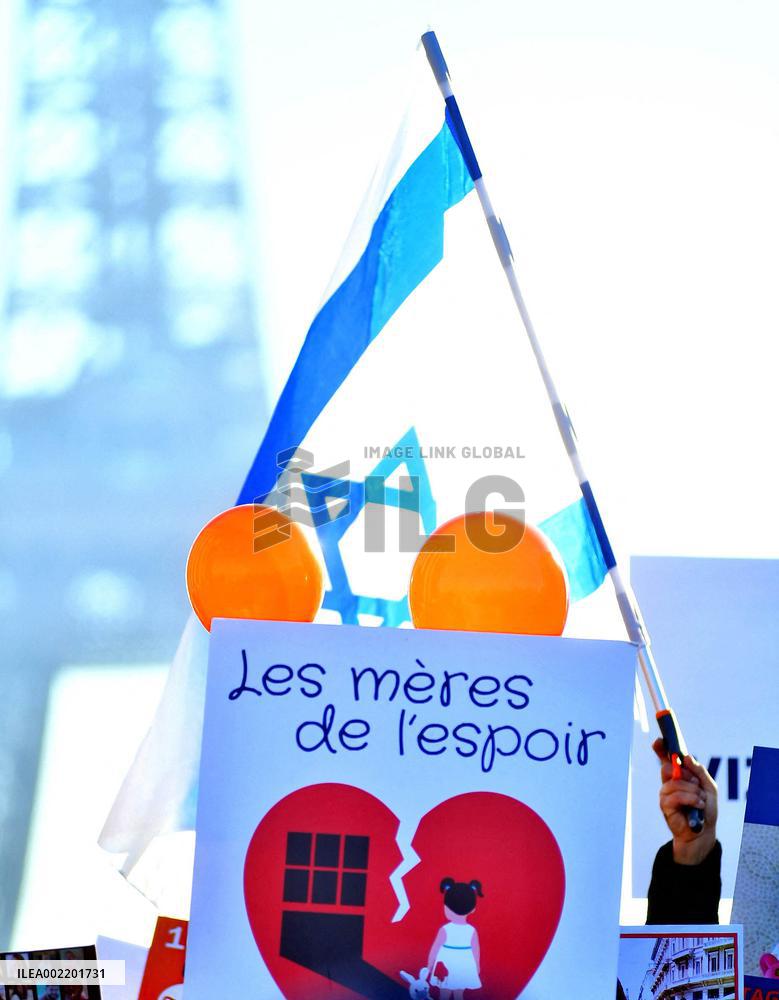 CRIF rally in support of Hamas hostages - Paris