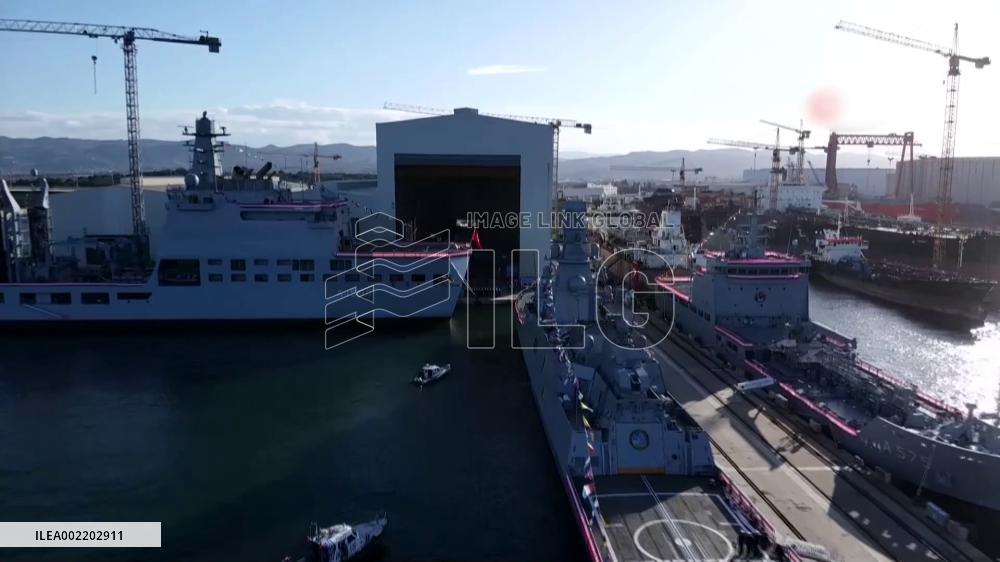 Türkiye unveils 3 homegrown warships, unmanned naval vessel