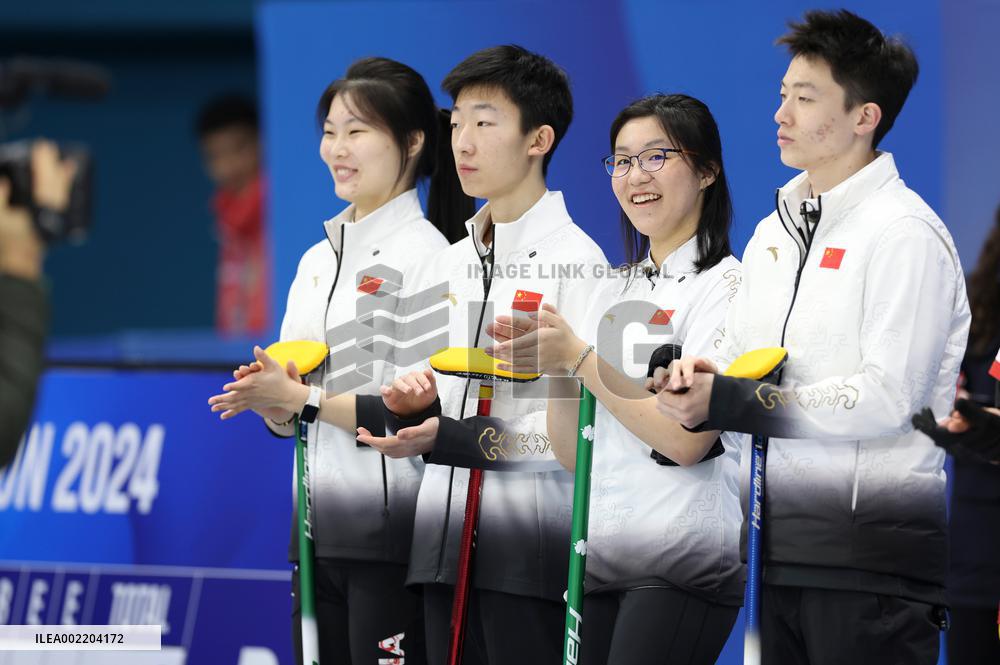 (SP)SOUTH KOREA-GANGNEUNG-WINTER YOUTH OLYMPIC GAMES-CURLING-MIXED TEAM ROUND ROBIN SESSION-TUR VS CHN