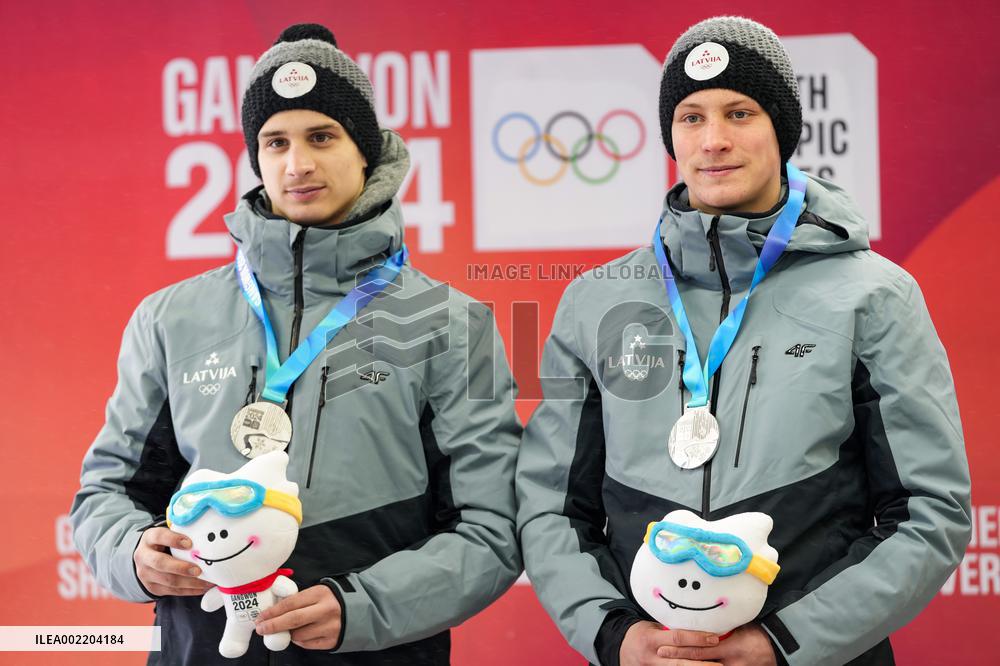 (SP)SOUTH KOREA-PYEONGCHANG-WINTER YOUTH OLYMPIC GAMES-LUGE-MEN'S DOUBLES