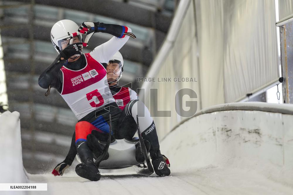 (SP)SOUTH KOREA-PYEONGCHANG-WINTER YOUTH OLYMPIC GAMES-LUGE-MEN'S DOUBLES