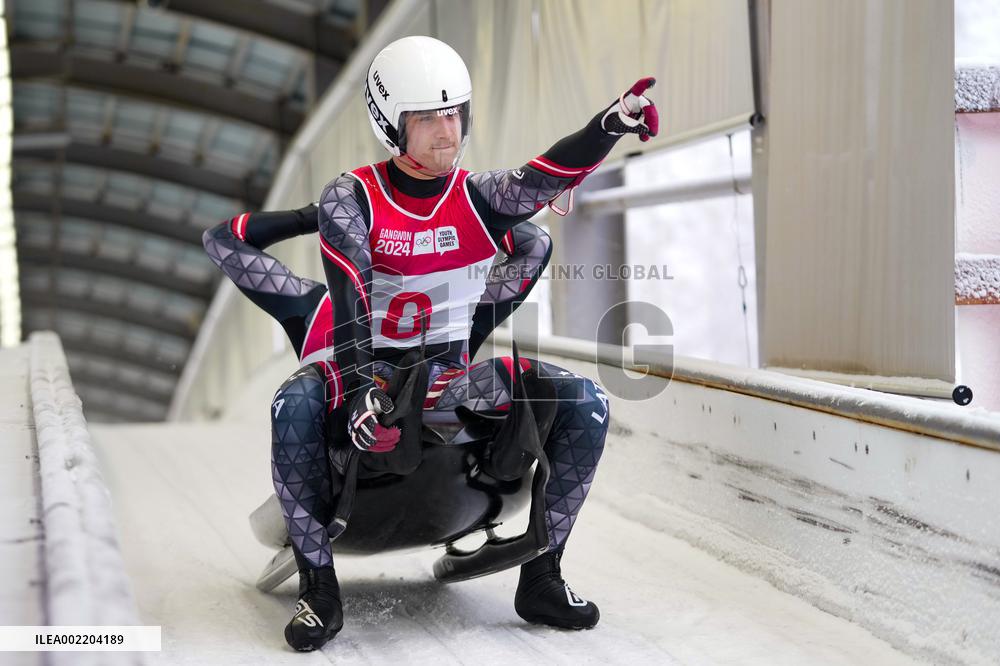 (SP)SOUTH KOREA-PYEONGCHANG-WINTER YOUTH OLYMPIC GAMES-LUGE-MEN'S DOUBLES