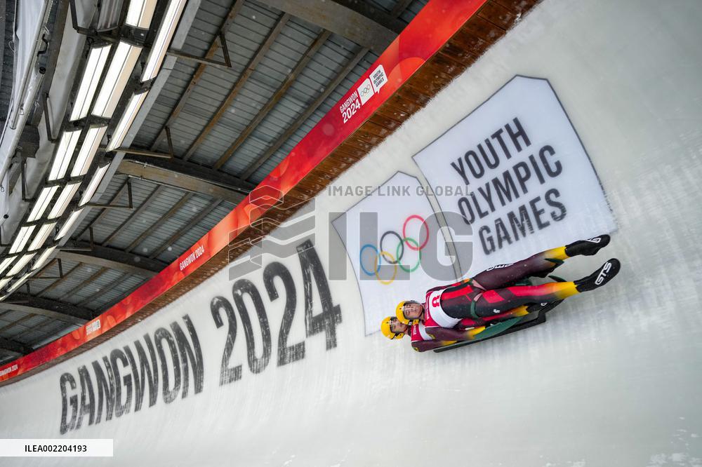 (SP)SOUTH KOREA-PYEONGCHANG-WINTER YOUTH OLYMPIC GAMES-LUGE-MEN'S DOUBLES